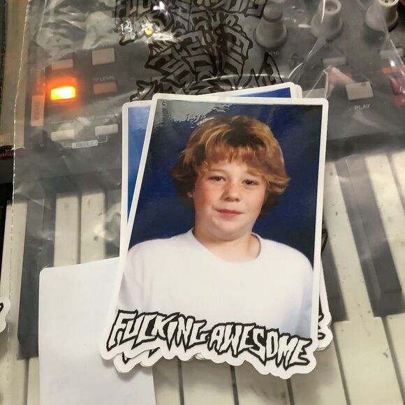 FA F*cking Awesome Skateboards Jake Anderson Yearbook Photo STICKER Dill AVE - Picture 1 of 1